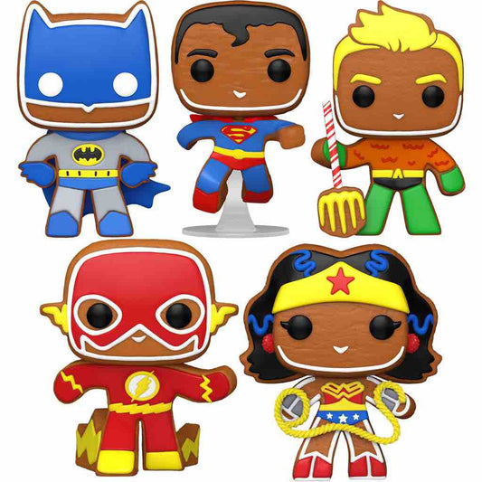 Funko Pop! Heroes: DC Super Heroes - Gingerbread Bundle - Set Of 5