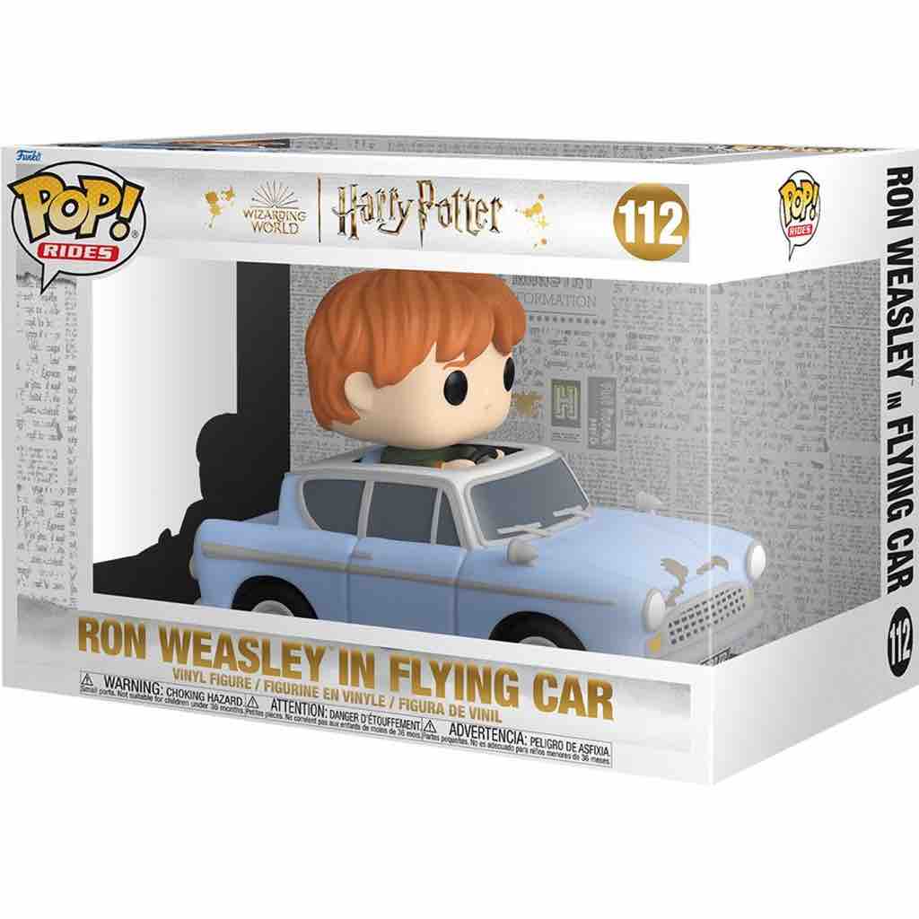Funko Pop! Ride Super Deluxe: Harry Potter: Chamber of Secrets 20th Anniversary - Ron Weasley in Flying Car