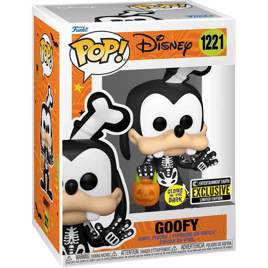 Funko Pop! Disney: Goofy Trick or Treat Glow In The Dark - Entertainment Earth Exclusive