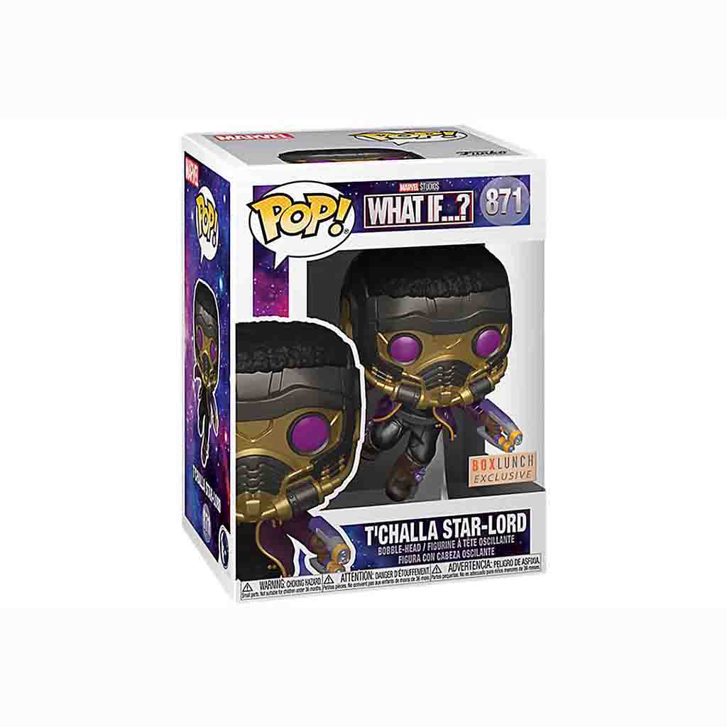 Funko Pop! Marvel: What If..? - T’Challa Star Lord Metallic - Box Lunch Exclusive