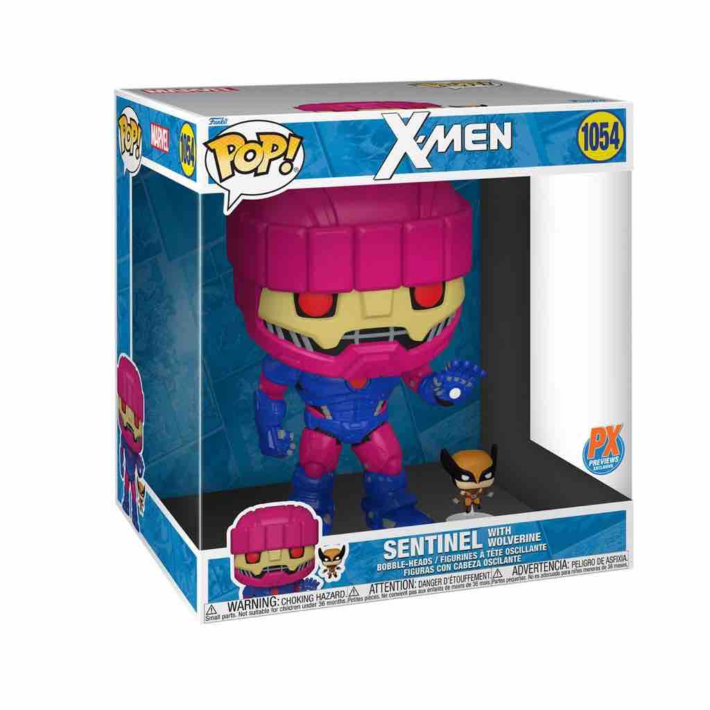 (Pre-Order) Funko Pop! X-Men - Sentinel with Wolverine Jumbo 10-Inch (Chance Of Chase)