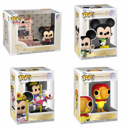 Funko Pop! Disney: Walt Disney World 50th Anniversary Bundle - Set Of 4