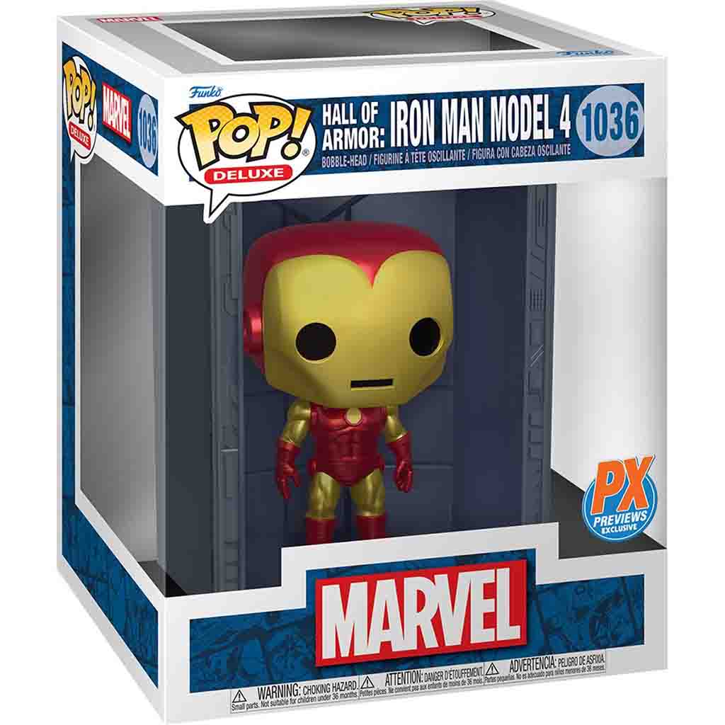 Funko Pop! Deluxe Marvel: Hall of Armor Iron Man Model 4 - Previews Exclusive