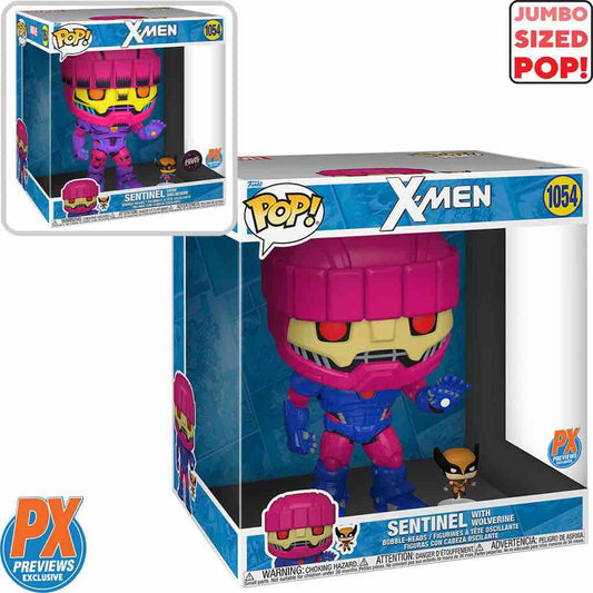 (Pre-Order) Funko Pop! X-Men - Sentinel with Wolverine Jumbo 10-Inch (Chance Of Chase)