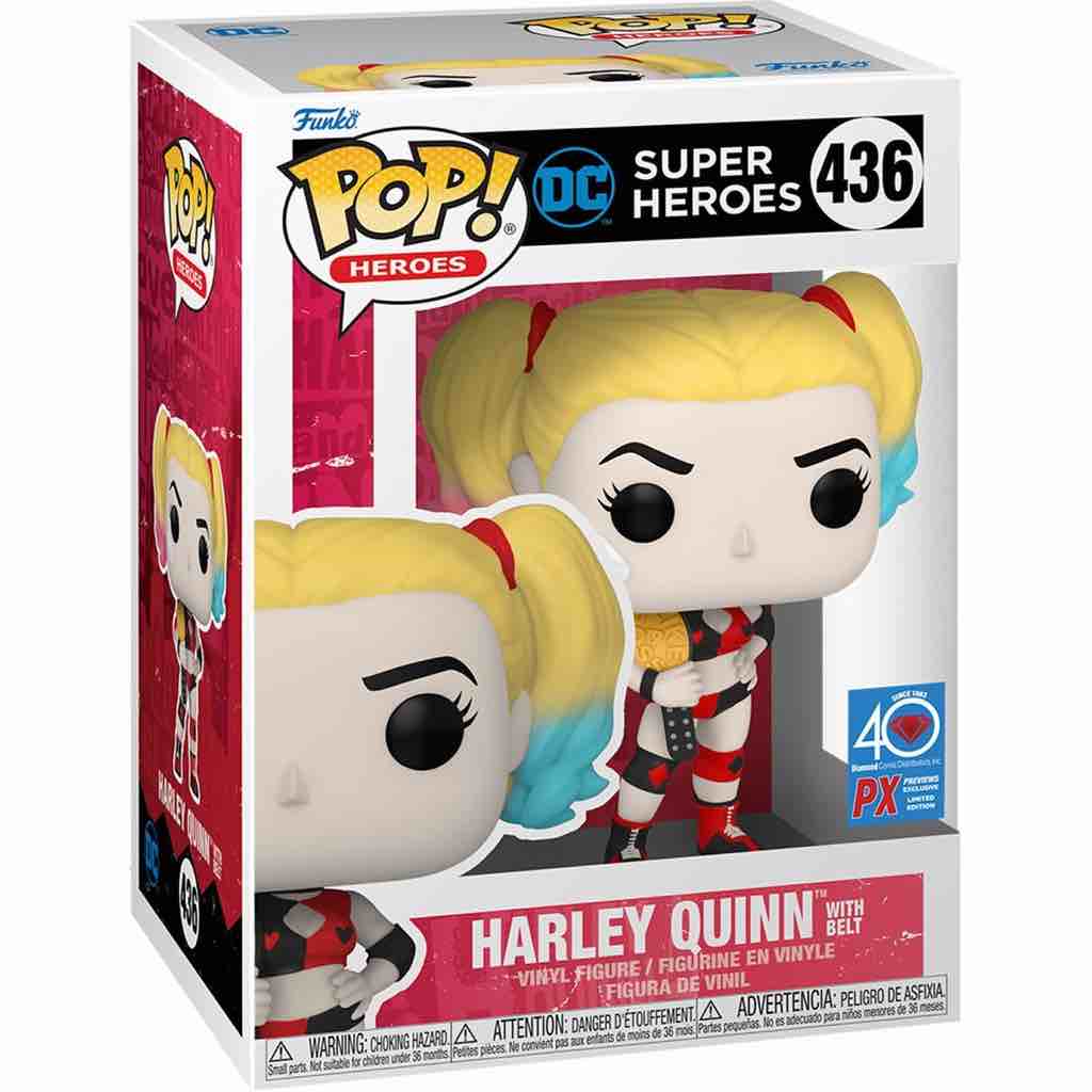 Funko Pop! Heroes: DC Harley Quinn with Belt Previews Exclusive