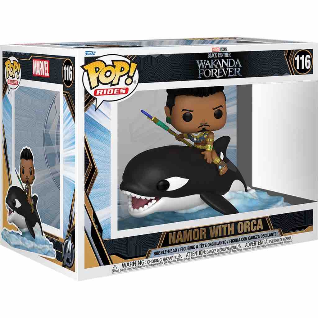 (Pre-Order) Funko Pop! Rides: Marvel: Black Panther: Wakanda Forever - Namor with Orca