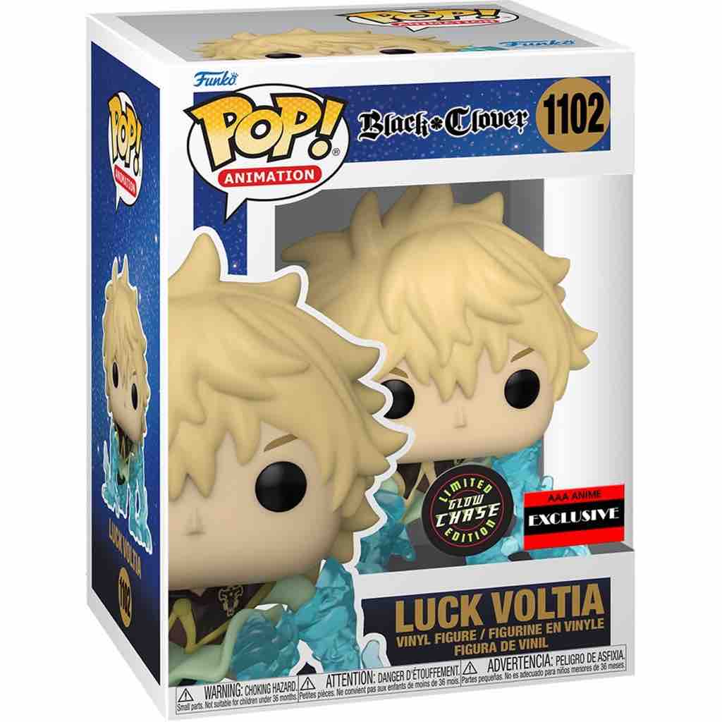 Funko Pop! Animation: Black Clover - Luck Voltia - AAA Anime Exclusive (Chase Bundle)