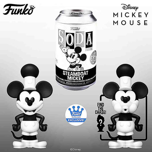 Funko Vinyl SODA: Disney - Steamboat Mickey Mouse - Funko Shop Exclusive