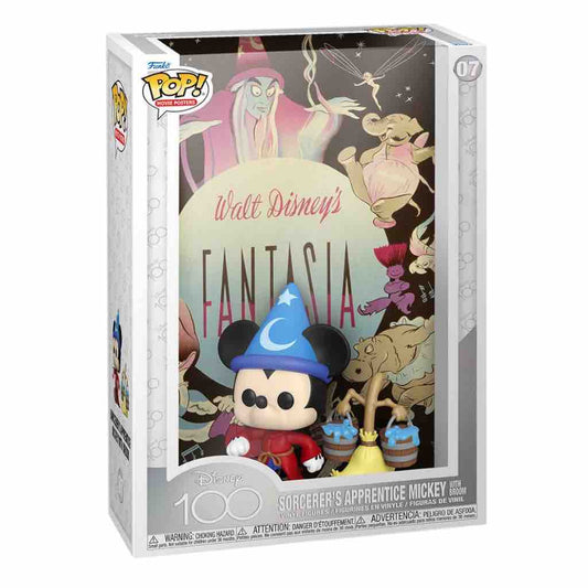(Pre-Order) Funko Pop! Movie Posters: Disney 100 - Fantasia Sorcerer's Apprentice Mickey with Broom