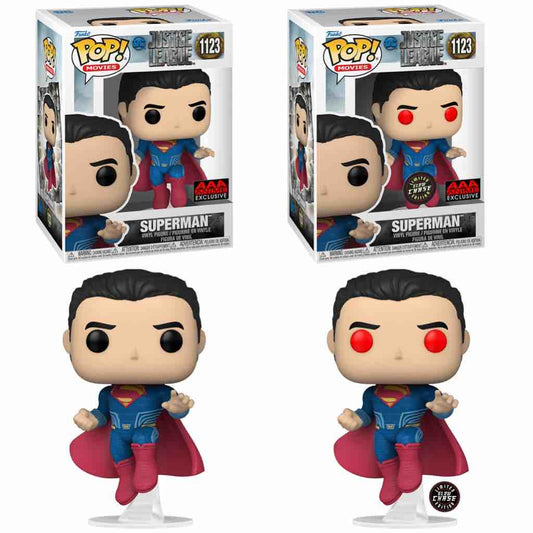 Funko Pop! Movies: Justice League - Superman - AAA Anime Exclusive (Chase Bundle)