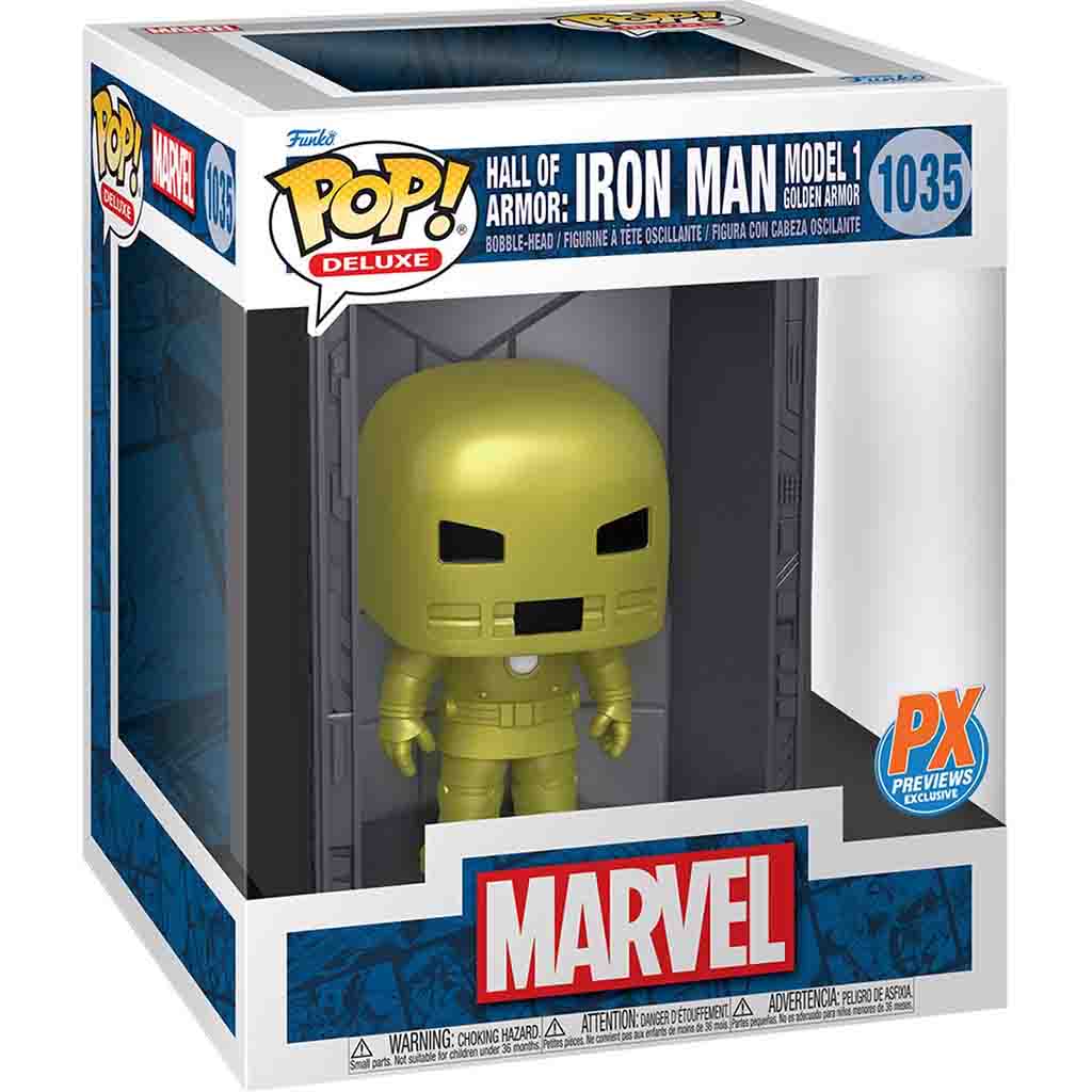 Funko Pop! Deluxe Marvel: Hall of Armor Iron Man Model 1 - Previews Exclusive
