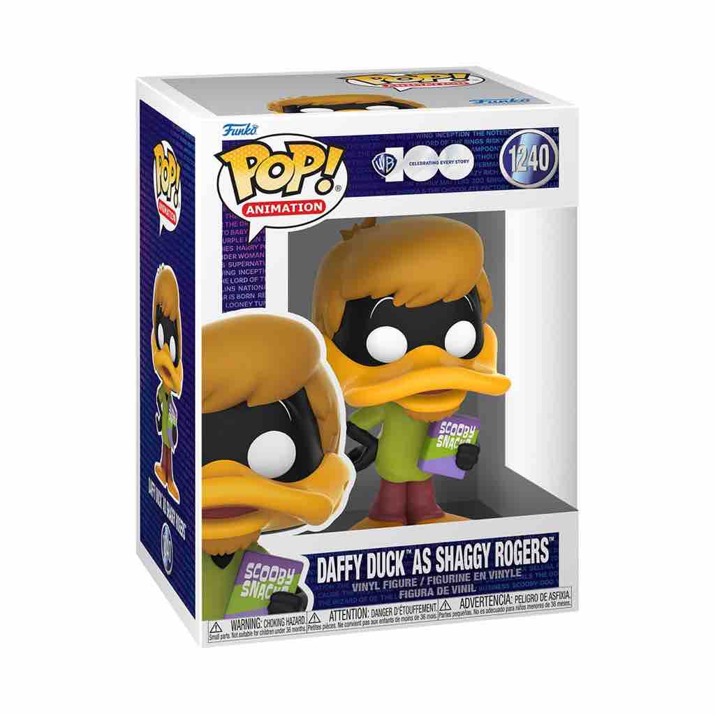 (Pre-Order) Funko Pop! Animation: WB 100th Looney Tunes x Scooby Doo - Daffy Duck as Shaggy Rogers